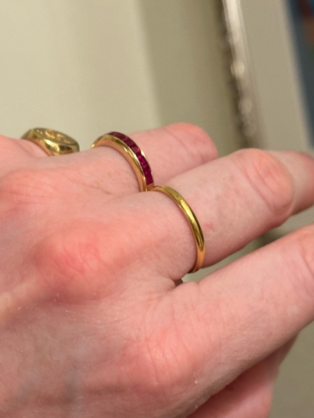 Catbird 22K Solid Gold Old World Classic Wedding Band Size 7.5 - Picture 8 of 13